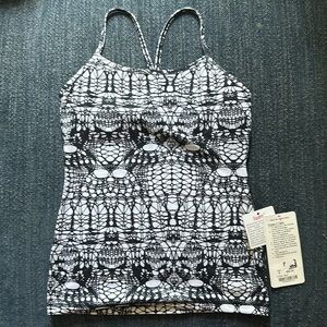 lululemon athletica Black and White Patterned Top